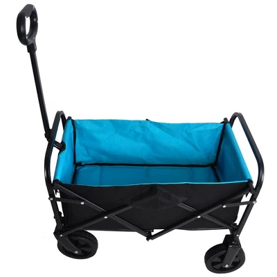 Folding Wagon Garden Shopping Beach Cart 3 Folding Wagon Garden Shopping Beach Cart