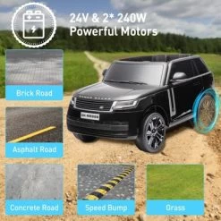 24V Licensed Land Rover Ride On Car, 2-Seater Electric Car W/Parent Remote Control 15 24V Licensed Land Rover Ride On Car, 2-Seater Electric Car W/Parent Remote Control -Garvee GUEST 20bb6210 6a9e 4cad ac1a fdf899cb6f47