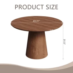 43.31" Round Dining Table, Modern Pedestal Dining Table, Leisure End Table For Living Room Dining Room Cafe Kitchen Small Space 15 43.31" Round Dining Table, Modern Pedestal Dining Table, Leisure End Table For Living Room Dining Room Cafe Kitchen Small Space -Garvee GUEST 20cac75d f884 4766 ba97 fb5ad6419871