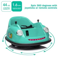 12V Electric Bumper Car For Toddlers – Ride-On Kids Car With Remote Control, 360° Spin, Lights & Music | Safety Certified 20 12V Electric Bumper Car For Toddlers – Ride-On Kids Car With Remote Control, 360° Spin, Lights & Music | Safety Certified -Garvee GUEST 216636e0 e4de 4d8e 8ad3 38c82630a299