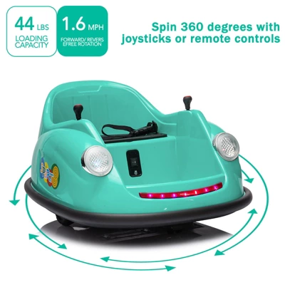 12V Electric Bumper Car For Toddlers – Ride-On Kids Car With Remote Control, 360° Spin, Lights & Music | Safety Certified 7 12V Electric Bumper Car For Toddlers – Ride-On Kids Car With Remote Control, 360° Spin, Lights & Music | Safety Certified - Image 5