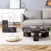 Modern Coffee Tables Set Of 2, Coffee Table With Detachable Nightstand, Accent Center Table With Glass Top Side Table For Bedroom Office -Garvee GUEST 21b91996 1cd5 4959 ba7a 8a9660a2ae9d