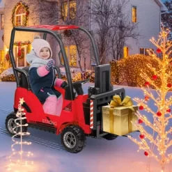 Garvee Kids Ride On Forklift Car With Tent, 12V Electric Ride On Construction Car With Remote Control, Liftable Fork And Pallet -Garvee GUEST 2228f58d 92ab 42a8 b253 83eae228e85d