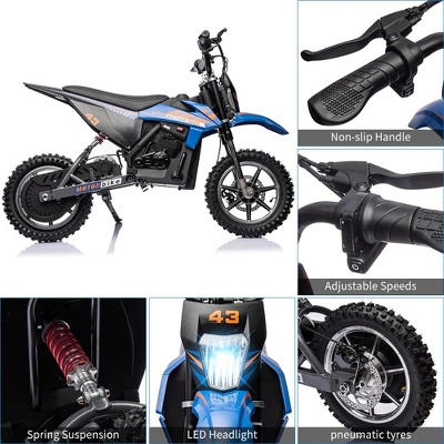 36V Electric Dirt Bike For Kids, Ride On Motorcycle 350W Brushless Motor Fast Speed 15.5MPH 3 36V Electric Dirt Bike For Kids, Ride On Motorcycle 350W Brushless Motor Fast Speed 15.5MPH