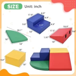 4-Piece Set Climbing Toys For Toddlers 1-3 And Climb Foam Play Set Babies Foam Blocks Toddler Climbing Toys For Crawling Climbing And Sliding -Garvee GUEST 236485bb 2b54 4448 a5cc 4de75f60f59c