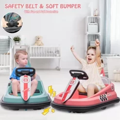 Kids Ride On Bumper Car, 6V Electric Ride On Toys For Toddlers 3-6 Years Old