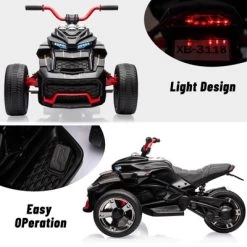 12V Kids Ride-On ATV, 3-Wheeler Electric Motorcycle For Toddlers Ages 3-8 – Battery Powered Toy Car With LED Lights 17 12V Kids Ride-On ATV, 3-Wheeler Electric Motorcycle For Toddlers Ages 3-8 – Battery Powered Toy Car With LED Lights -Garvee GUEST 24caf502 3f1b 46b9 a58a baccab60e420