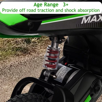 24V Kids Electric Dirt Bike - 350W Motor, 14.2MPH, 3-Speed Modes, Shock Proof, 135Lb Capacity, Ages 8-12 (Perfect Gift!) 7 24V Kids Electric Dirt Bike - 350W Motor, 14.2MPH, 3-Speed Modes, Shock Proof, 135Lb Capacity, Ages 8-12 (Perfect Gift!) - Image 5