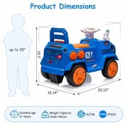 Kids Ride On Car, Powerful Ride-On Toy,Toddlers Electric Ride On Car With Radar Rocket Sound, Flash Lights, Ride On Toy For Kids -Garvee GUEST 25ec3df5 715a 41e2 8601 50d377faceba