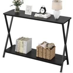Whizmax 2-Tier Narrow Console Sofa Side Table For Entryway, Hallway, Living Room -Garvee GUEST 264297d7 54da 4425 bd74 1d7dc7d289d5