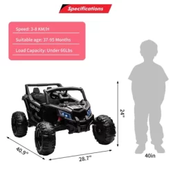 Ride On UTV Car, 24V Battery Powerd Electric Off-Road UTV Car, Remote Control, Music, LED Lights, Ride On Car For Boys Girls 17 Ride On UTV Car, 24V Battery Powerd Electric Off-Road UTV Car, Remote Control, Music, LED Lights, Ride On Car For Boys Girls -Garvee GUEST 2664953d 1464 47c7 9713 2abca9f0282a