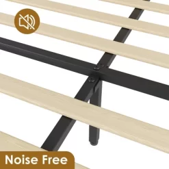 Rattan Bed Frame Bed Frame With 2 Drawers, Wooden Platform Bed With Rattan Headboard, Led Lights -Garvee GUEST 267b8d3b 4f16 46f7 8422 85028346abd1