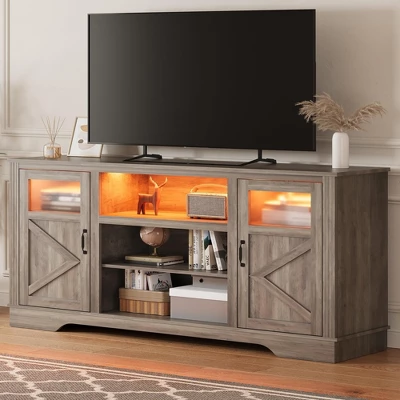 34'' Tall Farmhouse LED TV Stand,Entertainment Center With Storage 9 34'' Tall Farmhouse LED TV Stand,Entertainment Center With Storage - Image 7