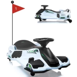 Kids Electric Drifting Go-Kart, 12V Ride On Drift Car, High/Low Variable Speed With 5 Wheels, Built-in Music -Garvee GUEST 27d252f3 37a1 43de 927b 4f6b2961b645 1