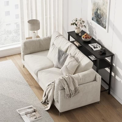 Entryway Table, Console Tables With Storage, 39.3”Rustic Sofa Table With Adjustable Shelf 4 Entryway Table, Console Tables With Storage, 39.3”Rustic Sofa Table With Adjustable Shelf - Image 2