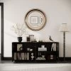 Accent Storage Cabinet, Modern Buffet Sideboard Console Table With 4 Doors And Adjustable Shelves Black -Garvee GUEST 284019e2 b622 496e 8021 5a3147a88502