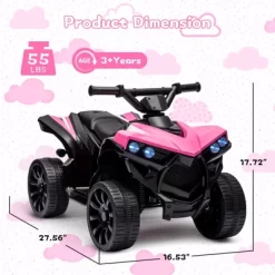 6V Kids Ride-on Toy, 4-Wheeler ATV Play Car With 1.86mph Max Speed -Garvee GUEST 2b21bb23 0ea1 4f5e bcec 46a84cf217f7