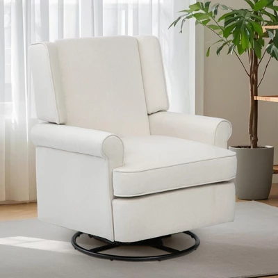Swivel Glider Rocking Recliner, Nursery Glider Chair, Soothing Rocking Motion, Nursery Breastfeeding Maternity Chair For Living Room, Office 11 Swivel Glider Rocking Recliner, Nursery Glider Chair, Soothing Rocking Motion, Nursery Breastfeeding Maternity Chair For Living Room, Office - Image 9