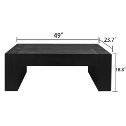 Living Room Wood Table, Versatile Table ,Black Wood Coffee Table,Modern Black Solid Wood Coffee Table -Garvee GUEST 2b874ba4 9d8e 44bb 9a5f 49db0f513e49