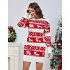 Ugly Christmas Sweater Dress For Women Xmas Crew Neck Pullover Sweater Holiday Knitted Mini Tunic Dress -Garvee GUEST 2c3693b1 aba2 4a1a 864b bcbc60bc7aac