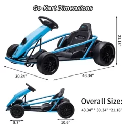 Kids Ride On Go Kart, 24V 300W*2 Motors, 9Ah Battery, Electric Vehicle Car Drifting With Music, Horn, Outdoor Ride On Toy For Teens 16 Kids Ride On Go Kart, 24V 300W*2 Motors, 9Ah Battery, Electric Vehicle Car Drifting With Music, Horn, Outdoor Ride On Toy For Teens -Garvee GUEST 2ca8fd3a dfe8 4e7c 9a47 ff7837edc43f
