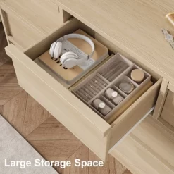 Garvee 7 Drawer Dresser For Bedroom, Natural Double Dresser Organizer With Concave Handles, Modern Chest Of Drawers For Bedroom, Living Room, Nursery -Garvee GUEST 2d01d258 a905 4bfa b930 8a1d2f237db2