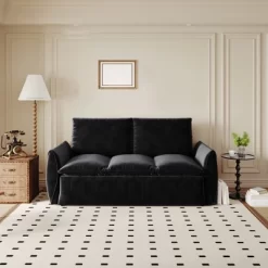 70.9" Pull-Out Sofa Bed, Convertible Sleeper Sofa With Pillow, 3 Seat Velvet Sleeper Couch, Loveseat Sleeper Sofa For Living Room Bedroom 20 70.9" Pull-Out Sofa Bed, Convertible Sleeper Sofa With Pillow, 3 Seat Velvet Sleeper Couch, Loveseat Sleeper Sofa For Living Room Bedroom -Garvee GUEST 2e765771 ee15 4365 9288 5ac3709ccd88