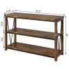 Farmhouse Entryway Table,47 Inch Narrow Long Console Table With Storage, 3 Tier Wood Console Table -Garvee GUEST 2f2b0f3a e462 49f3 be02 73b0b31e6182
