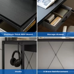 68 Inch Gaming Desk With Power Outlet, Reversible L Shaped Desk With Monitor Stand & Storage Shelves 16 68 Inch Gaming Desk With Power Outlet, Reversible L Shaped Desk With Monitor Stand & Storage Shelves -Garvee GUEST 2fce7438 4a63 4dbf b3cf 510116bd8636