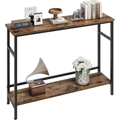 Entryway Table, Console Tables With Storage, 39.3”Rustic Sofa Table With Adjustable Shelf 10 Entryway Table, Console Tables With Storage, 39.3”Rustic Sofa Table With Adjustable Shelf - Image 8