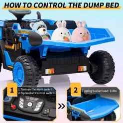 Ride On Dump Truck, 2 Seater Ride On Construction Vehicle With Remote Control, Electric Dump Bed, Ride On Car Toy For Kids 18 Ride On Dump Truck, 2 Seater Ride On Construction Vehicle With Remote Control, Electric Dump Bed, Ride On Car Toy For Kids -Garvee GUEST 31a57386 ef70 48d2 921c 60b22a717903