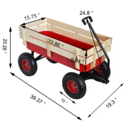 Steel Garden Cart Utility Wagon 176 LBS Large Loading Capacity Metal Garden Wagon All Terrain Pulling Cart With Wood Railing 12 Steel Garden Cart Utility Wagon 176 LBS Large Loading Capacity Metal Garden Wagon All Terrain Pulling Cart With Wood Railing -Garvee GUEST 31ba6cd9 7346 4378 90b0 43c2258082b7