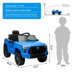 Ride On Car For Kids, Licensed Toyota Ride On Truck, Battery Powered Electric Car With Remote Control, MP3, LED Lights, For 3+ 18 Ride On Car For Kids, Licensed Toyota Ride On Truck, Battery Powered Electric Car With Remote Control, MP3, LED Lights, For 3+ -Garvee GUEST 3495c607 e82a 4e9b b12b 3b61174bef18
