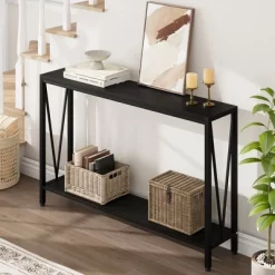 Industrial Console Table, Narrow Sofa Table With Storage, 43 Tier Entryway Table, Console Table For Entryway, Living Room, Hallway, Foyer -Garvee GUEST 34968024 10a8 494d 96ac cb5e4788940e