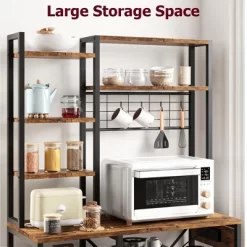 Whizmax Bakers Rack With Power Outlet, Microwave Stand With 2 Wire Drawer, Industrial Coffee Bar Station, 7-Tier Kitchen Bakers Rack 15 Whizmax Bakers Rack With Power Outlet, Microwave Stand With 2 Wire Drawer, Industrial Coffee Bar Station, 7-Tier Kitchen Bakers Rack -Garvee GUEST 35ac9e43 8a42 4b9d 9f3c 9547219d889a