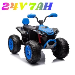 24 Volt Kids ATV Ride-On, Electric Dual 4 Wheeler With 2-Seater, Ride On Toys For Big Kids With LED Lights, Music, High Low Speed -Garvee GUEST 37020301 7b4a 4324 aa13 e0b5c4dc2e05