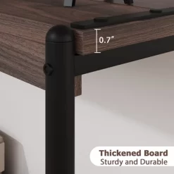 Whizmax 2-Tier Narrow Console Sofa Side Table For Entryway,Hallway,Living Room, 39.5in L X 13.7in W X 25.6in H -Garvee GUEST 3713f02f e719 4798 a823 841ea8e08e0e