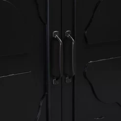 Country Style Wooden Sideboard With Pine Doors And Legs, 4 Metal Handles, For Hallway Entryway Living Room Dining Room -Garvee GUEST 37abbbf7 6897 4c24 b373 fbc3759e478e