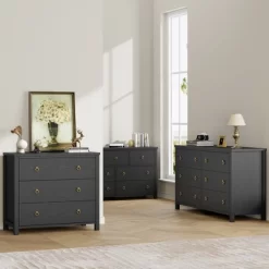 3 Dresser For Bedroom, 29" Tall Dresser, Modern Tall Drawer Dresser With Storage, Wooden Closet Dressers Chest Of Drawers, White -Garvee GUEST 37ceb408 5ce4 4e2a 80a6 4392ef1a9a46 1