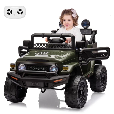 Electric Car, Licensed Toyota 12V Ride-On Car, For Kids With RC, Music, LED Lights, Double Doors, Safety Belt 10 Electric Car, Licensed Toyota 12V Ride-On Car, For Kids With RC, Music, LED Lights, Double Doors, Safety Belt - Image 8