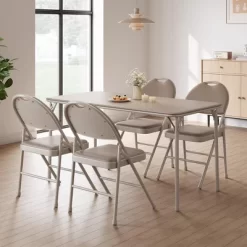 Folding Chairs Set Of 2/4/6, Metal Foldable Chair With And Non-Slip Feet Pads -Garvee GUEST 38d08edc 6bba 4d8f 9d06 d43f7c9f02d9