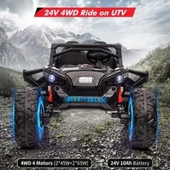 24V 2Seats Ride On UTV With Remote Control, 17" Extra Large EVA Wheels & 20.5“ Wide Seat 4WD Electric Vehicle 12 24V 2Seats Ride On UTV With Remote Control, 17" Extra Large EVA Wheels & 20.5“ Wide Seat 4WD Electric Vehicle -Garvee GUEST 398b8fda f454 4b8b 8ca4 1710e080b722