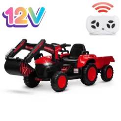 3-in-1 Ride-On Kids Excavator With Remote Control, 12V Electric Car Toy With LED Lights, Bluetooth Music, Digger And Trailer 17 3-in-1 Ride-On Kids Excavator With Remote Control, 12V Electric Car Toy With LED Lights, Bluetooth Music, Digger And Trailer -Garvee GUEST 3bf60964 9f2a 4516 a25f fa9a96fd5c06