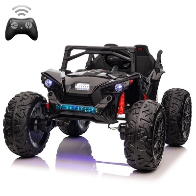 24V 2Seats Ride On UTV With Remote Control, 17" Extra Large EVA Wheels & 20.5“ Wide Seat 4WD Electric Vehicle 8 24V 2Seats Ride On UTV With Remote Control, 17" Extra Large EVA Wheels & 20.5“ Wide Seat 4WD Electric Vehicle - Image 6