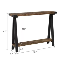 Console Table For Entryway, 2-Tier Entry Table With Storage, 43.3" Narrow Console Tables -Garvee GUEST 3dd408ee 1bff 47c3 b614 73307ae0967a