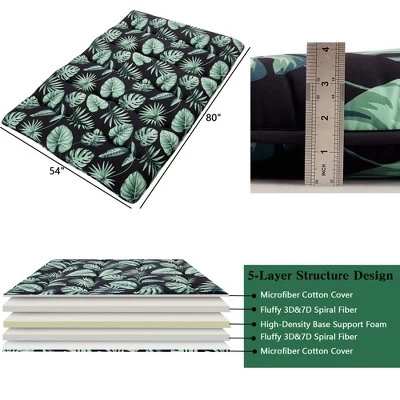 Japanese Style Floral Floor Mattress For Adults Kids Foldable & Portable Floor Mat Sleeping Pad For Dorm Camping 4 Japanese Style Floral Floor Mattress For Adults Kids Foldable & Portable Floor Mat Sleeping Pad For Dorm Camping - Image 2