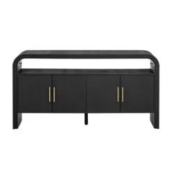 59" Entryway Console Table With Storage, Wooden Sideboard Buffet Cabinet, Behind Couch Table, Sofa Foyer Table For Entryway Hallway Living Room -Garvee GUEST 3f4a8eb3 4838 4375 9796 a5de5fa07c2e