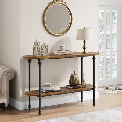 Whizmax Console Table, 43.3" Entryway Table With Storage, 2 Tier Sofa Table, Behind Couch Table For Living Room, Hallway, Entryway 10 Whizmax Console Table, 43.3" Entryway Table With Storage, 2 Tier Sofa Table, Behind Couch Table For Living Room, Hallway, Entryway - Image 8