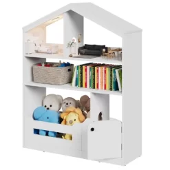 Kids Bookshelf, Toy Storage Organizer, Wooden Kids Bookcase With Motion Sensor Light, Dollhouse Bookcase For Playroom Bedroom Nursery Classroom -Garvee GUEST 41012e8e 5116 4b3a 8ad2 03c2bf0b0132