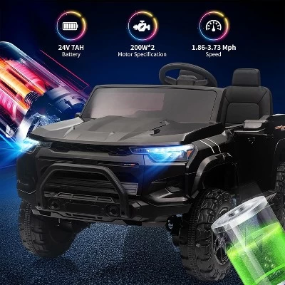 24V 2-Seater Kids Ride On Truck Electric Car For Toddlers Battery Powered Ride On Toy With Remote Control 7 24V 2-Seater Kids Ride On Truck Electric Car For Toddlers Battery Powered Ride On Toy With Remote Control - Image 5